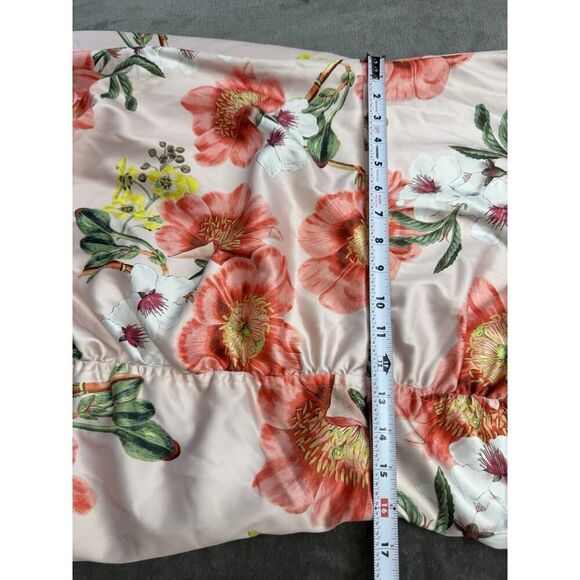 Parker Black Floral Sequin Embellished Dress Size 14 – Elegant Sleeveless Gown - Picture 9 of 15